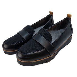 Dr. Scholls Womens Size 7.5 Webster Slip On Loafer Black Dress Shoe New Comfort